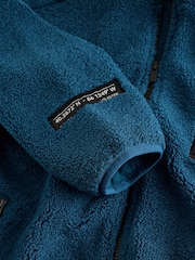 Teal Blue Zip Through Fleece (3-16yrs) - Image 5 of 7