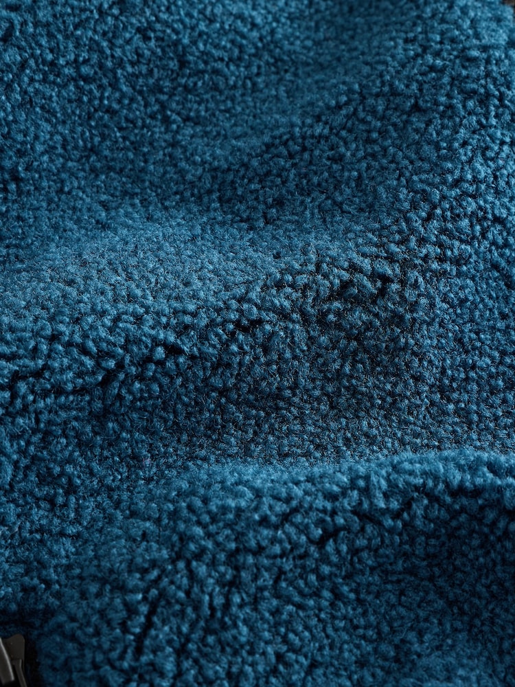 Teal Blue Zip Through Fleece (3-16yrs) - Image 7 of 7