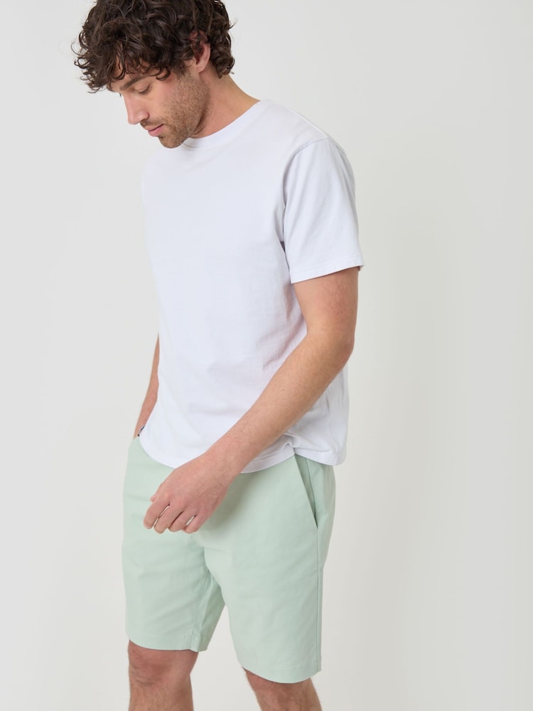 Verde - Bermudas cargo elásticos de Threadbare - Imagen 1 de 4