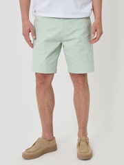 Verde - Bermudas cargo elásticos de Threadbare - Imagen 2 de 4