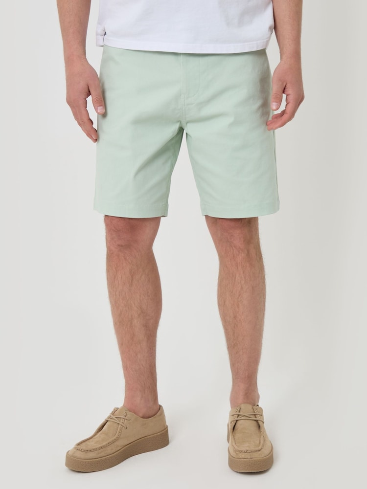 Verde - Bermudas cargo elásticos de Threadbare - Imagen 2 de 4
