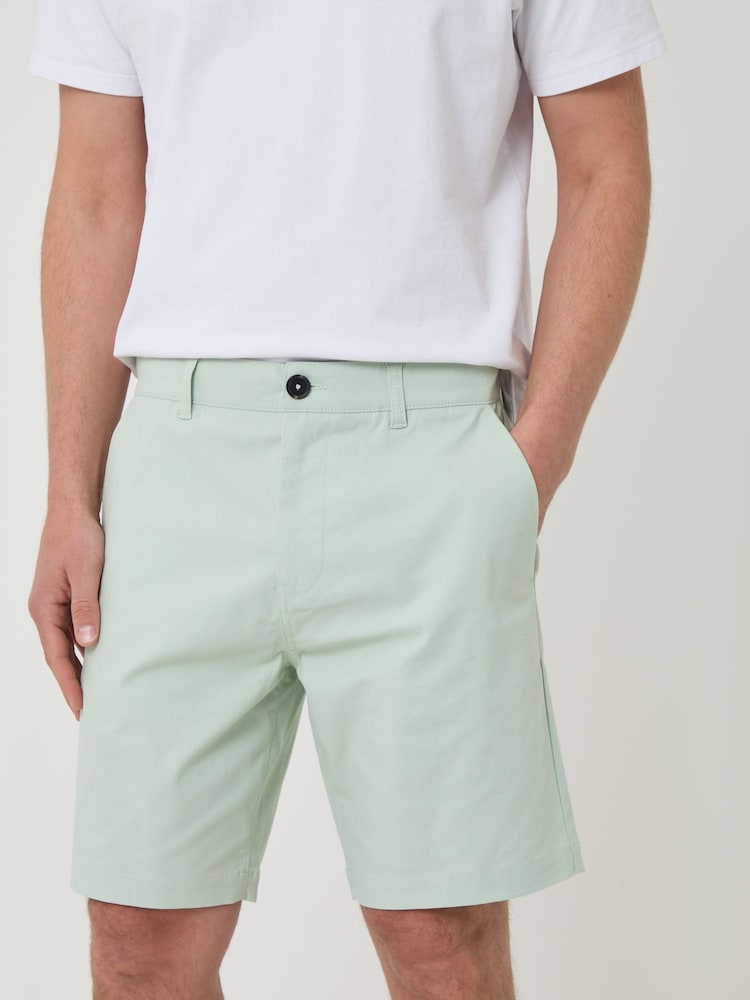 Verde - Bermudas cargo elásticos de Threadbare - Imagen 4 de 4