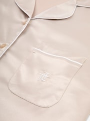 The Little Tailor Satin Button Through Short Pyjamas Set - Image 5 of 10