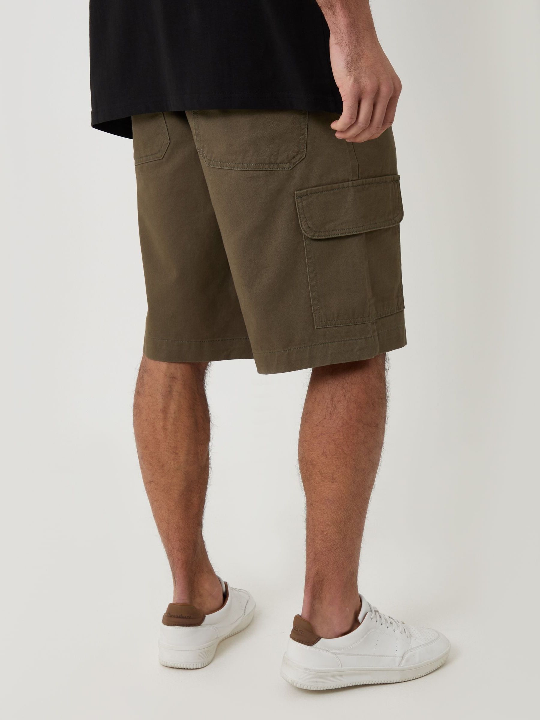 Buy Threadbare Green Baggy Fit Cotton Cargo Shorts from Next USA