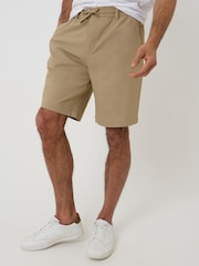 Threadbare Natural Elasticated Waist Stretch Chino Shorts - Image 1 of 4