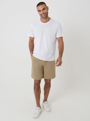 Threadbare Natural Elasticated Waist Stretch Chino Shorts - Image 3 of 4