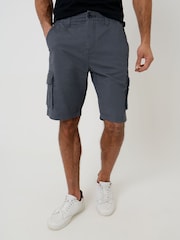 Threadbare Grey Cargo Shorts - Image 1 of 4