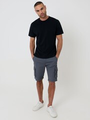 Threadbare Grey Cargo Shorts - Image 3 of 4