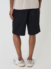 Threadbare Black Baggy Denim Shorts - Image 3 of 4