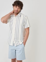 Azul claro - Bermudas cargo elásticos de Threadbare - Imagen 1 de 4
