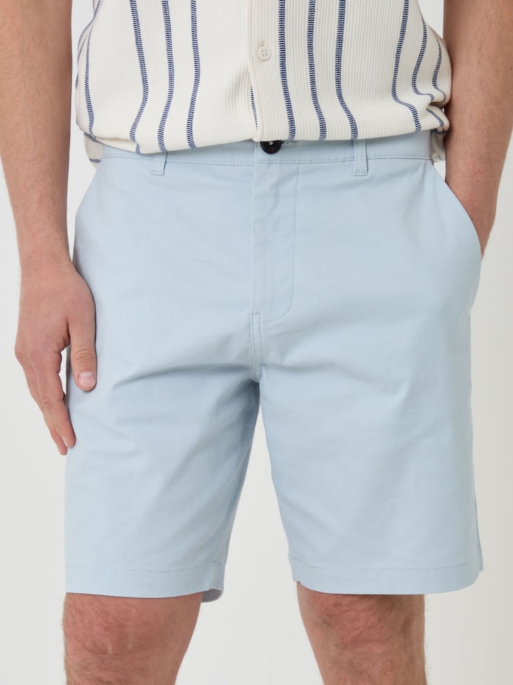 Azul claro - Bermudas cargo elásticos de Threadbare - Imagen 2 de 4