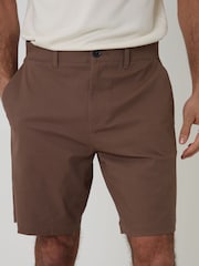 Threadbare Brown Stretch Chino Shorts - Image 4 of 4