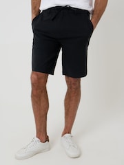 Threadbare Black Elasticated Waist Stretch Chino Shorts - Image 1 of 4