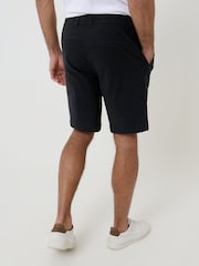 Threadbare Black Elasticated Waist Stretch Chino Shorts - Image 2 of 4