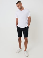 Threadbare Black Elasticated Waist Stretch Chino Shorts - Image 4 of 4