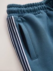 Teal Blue Stripe Zip Up Joggers Set (3-16yrs) - Image 9 of 9