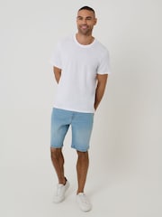 Threadbare Denim Blue Denim Shorts - Image 3 of 4