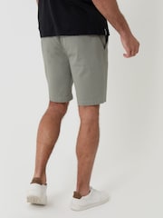Threadbare Green Elasticated Waist Stretch Chino Shorts - Image 3 of 4