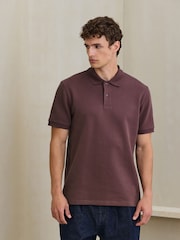 Mov lila - Tricouri polo Smart Texture cu croială clasică - Imaginea 3 din 7