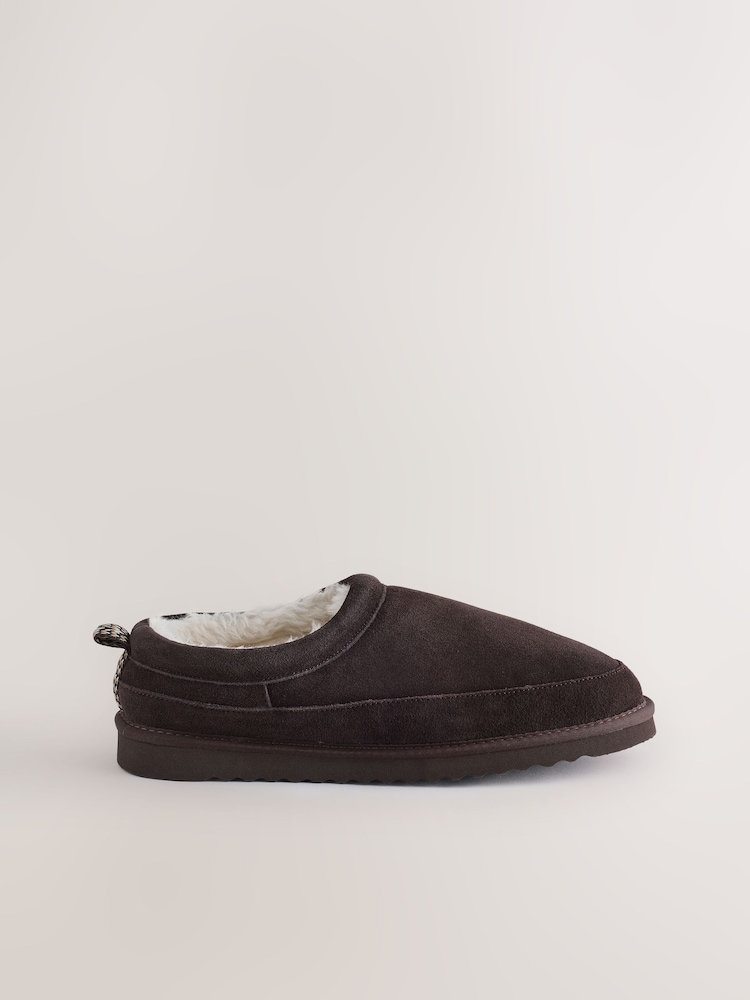 Brown Closeback Slippers - Image 2 of 5