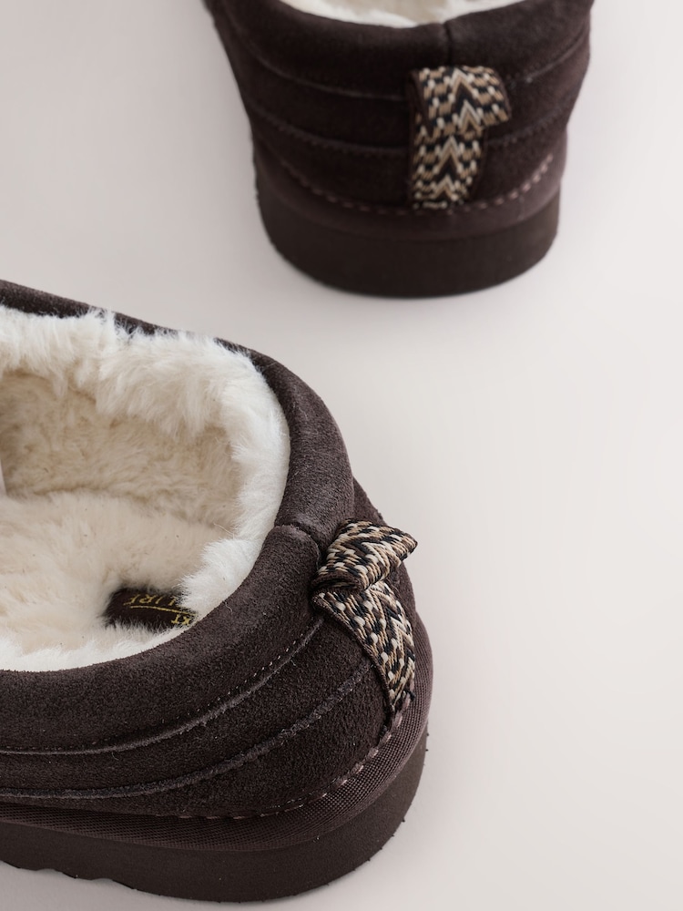 Brown Closeback Slippers - Image 5 of 5