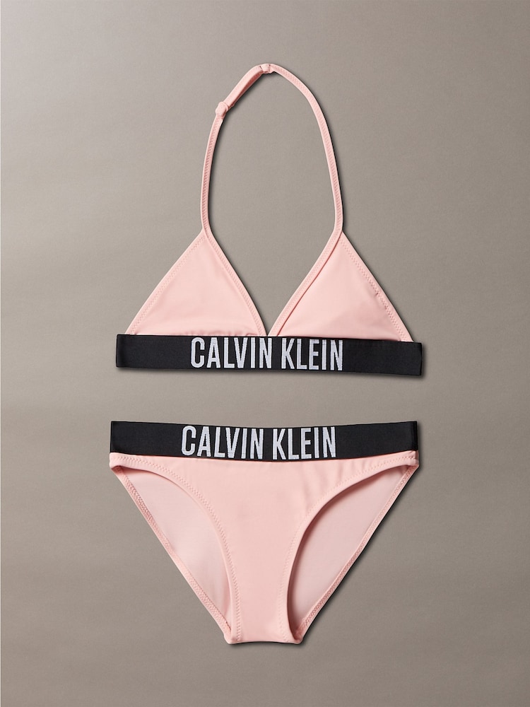 Calvin Klein Pink Intense Power Triangle Bikini Set - Image 1 of 1