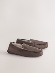 Brown Moccasin Slippers - Image 1 of 5