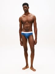 Tommy Hilfiger Blue Briefs 3 Pack - Image 4 of 7