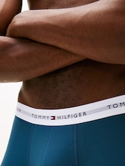 Tommy Hilfiger Blue Boxer Briefs 3 Pack - Image 4 of 6