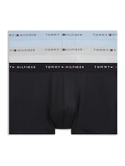 Tommy Hilfiger Blue Underwear Trunks 3 Pack - Image 1 of 6
