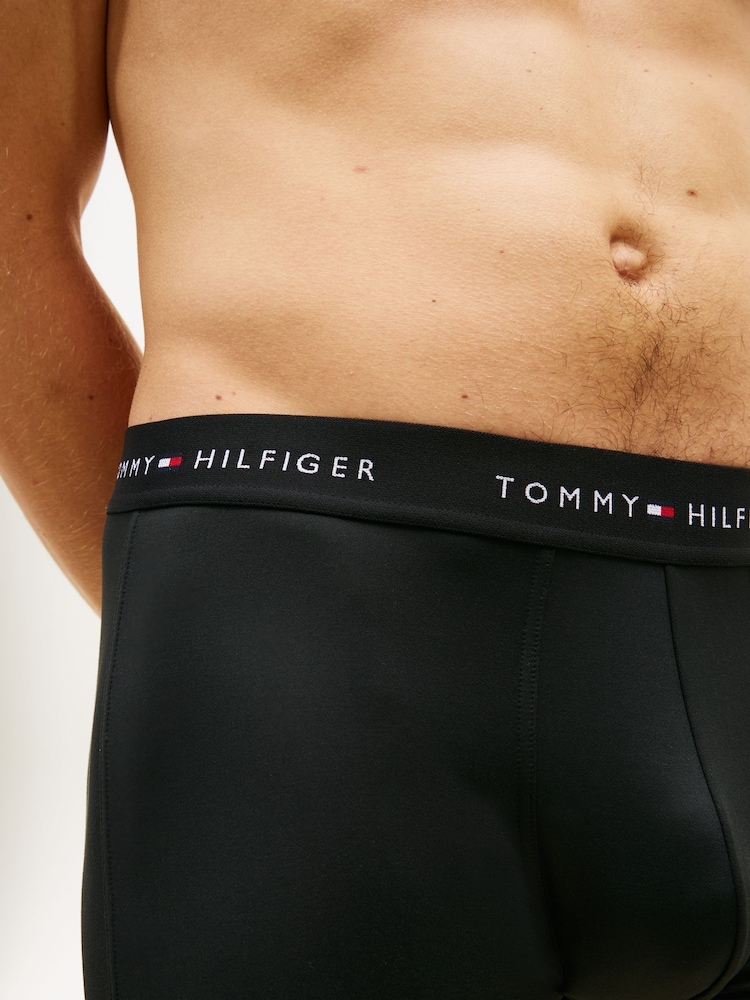 Tommy Hilfiger Blue Underwear Trunks 3 Pack - Image 6 of 6 Tommy Hilfiger Blue Underwear Trunks 3 Pack - Image 6 of 6