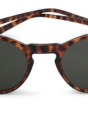 JACK & JONES Brown Round Tortoise Shell Sunglasses - Image 2 of 3