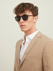JACK & JONES Brown Round Tortoise Shell Sunglasses - Image 3 of 3