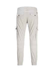 JACK & JONES Off White Cargo Trousers - Image 6 of 7