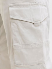 JACK & JONES Off White Cargo Trousers - Image 7 of 7