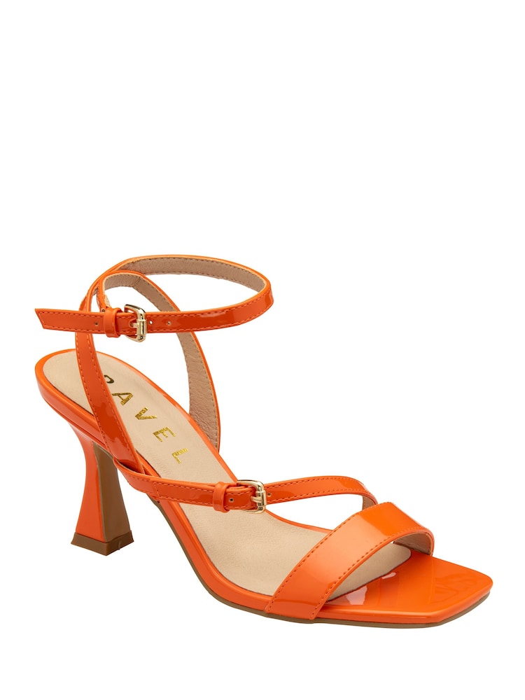 Ravel Orange Ankle Strap Sandals - Image 1 of 4
