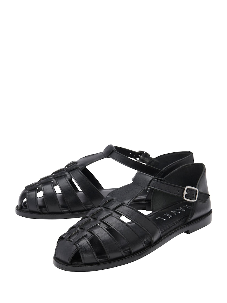 Ravel Black Leather Fisherman Sandals - Image 2 of 4 Ravel Black Leather Fisherman Sandals - Image 2 of 4