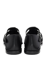 Ravel Black Leather Fisherman Sandals - Image 3 of 4