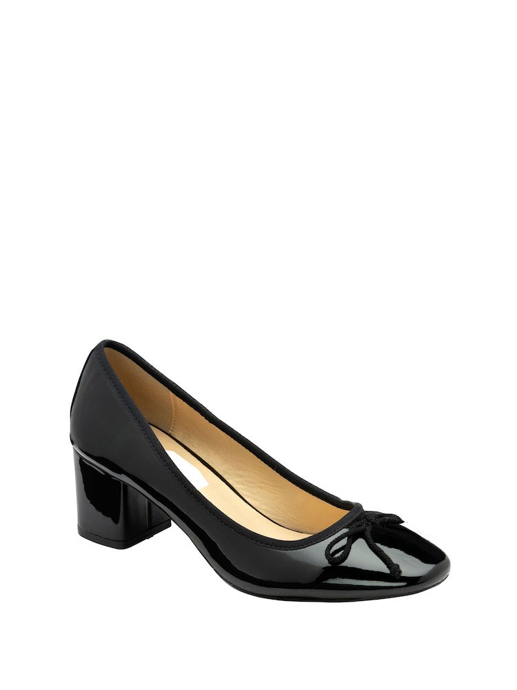 Ravel Black Block Heel Court Shoes - Image 1 of 4 Ravel Black Block Heel Court Shoes - Image 1 of 4