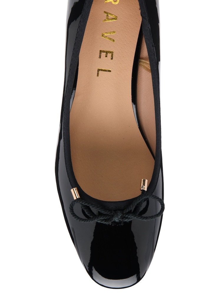 Ravel Black Block Heel Court Shoes - Image 4 of 4 Ravel Black Block Heel Court Shoes - Image 4 of 4