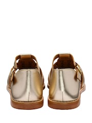 Ravel Gold Leather Fisherman Sandals - Image 3 of 4