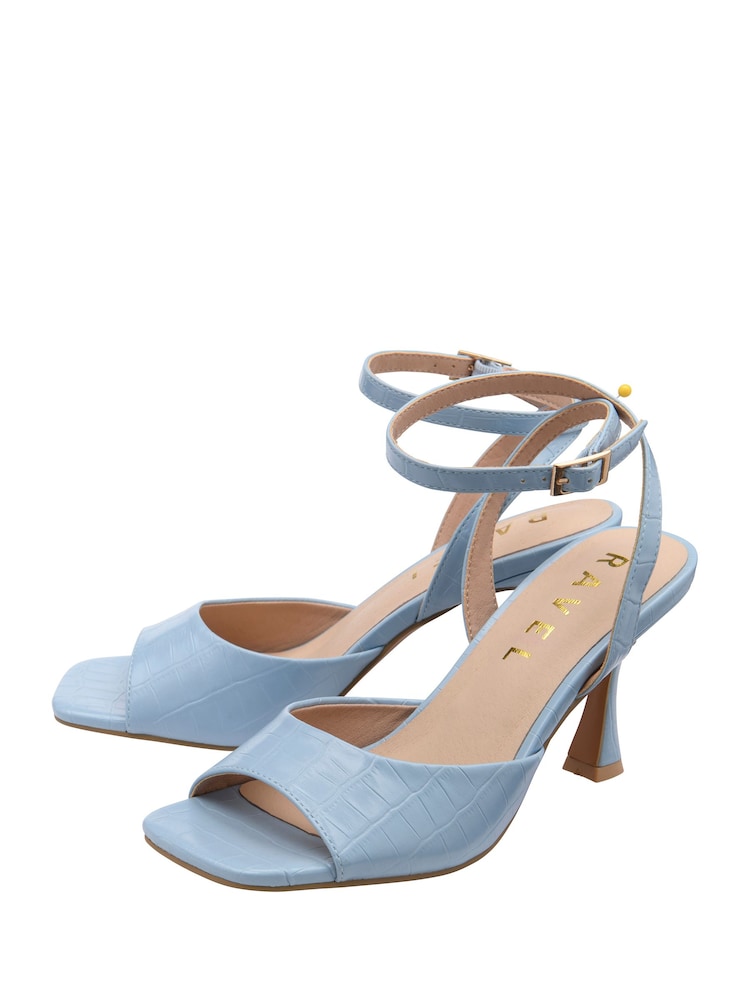 Ravel Blue Ankle Strap Sandals - Image 2 of 4 Ravel Blue Ankle Strap Sandals - Image 2 of 4
