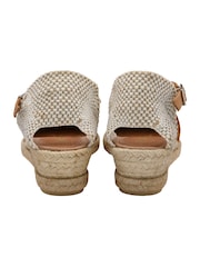 Ravel Animal Suede Espadrille Wedge Sandals - Image 3 of 4