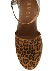 Ravel Animal Suede Espadrille Wedge Sandals - Image 4 of 4