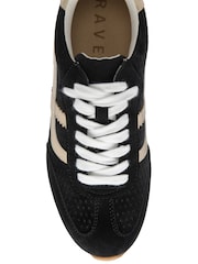 Ravel Black Lace-Up Trainers - Image 4 of 4