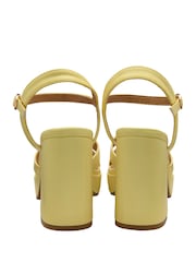 Ravel Yellow Open-Toe Platform Sandals - Image 3 of 4