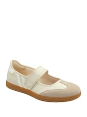 Ravel White Leather Flat Shoes - Image 1 of 4
