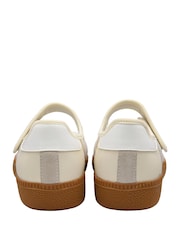 Ravel White Leather Flat Shoes - Image 3 of 4
