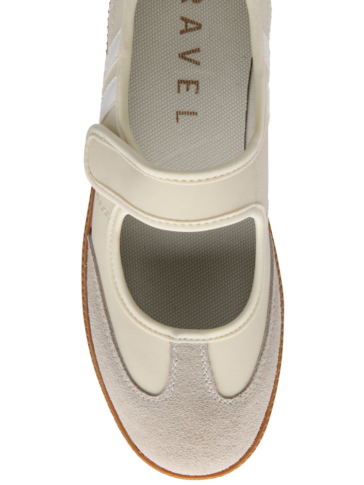 Ravel White Leather Flat Shoes - Image 4 of 4 Ravel White Leather Flat Shoes - Image 4 of 4