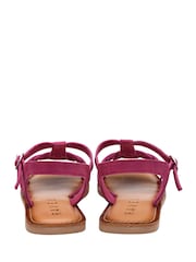 Ravel Pink Suede Open-Toe Sandals - Image 3 of 4